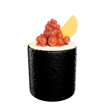 Sushi Roll  3D Icon