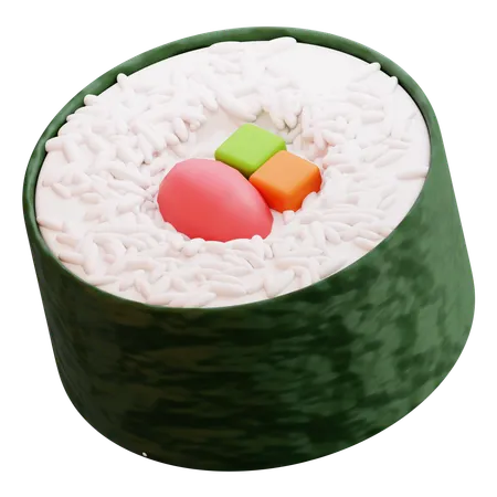 Sushi Roll  3D Icon