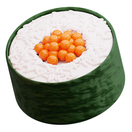 Sushi Roll  3D Icon