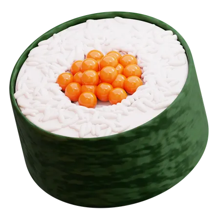 Sushi Roll  3D Icon