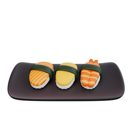 Sushi Roll  3D Icon