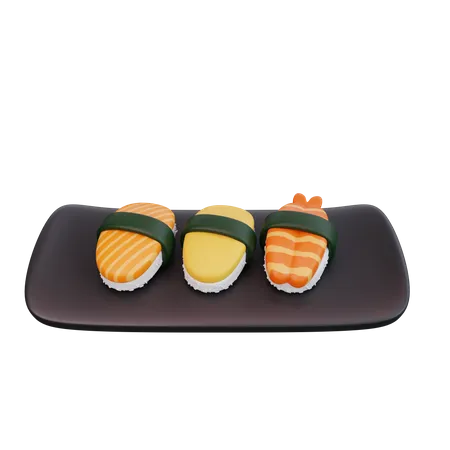 Sushi Roll  3D Icon