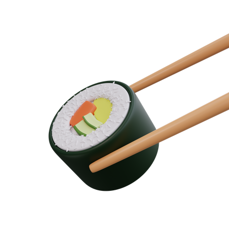 Sushi Roll  3D Icon