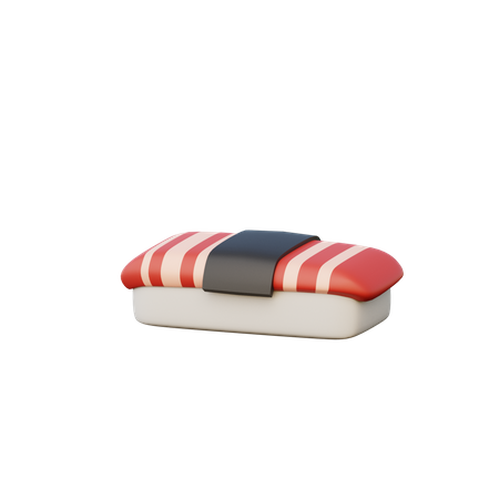 Sushi Roll  3D Illustration