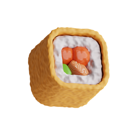Sushi Roll  3D Icon