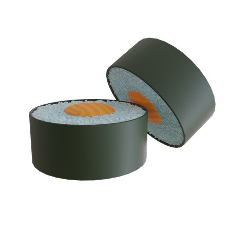 Sushi Roll 3D Icon