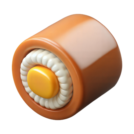 Sushi Rolle  3D Icon