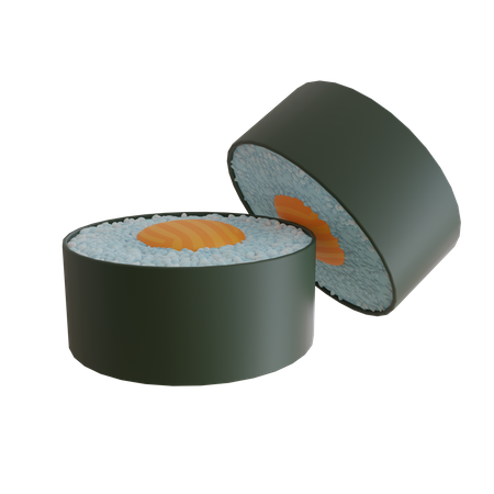 Sushi Rolle  3D Icon