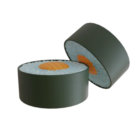 Sushi Rolle  3D Icon