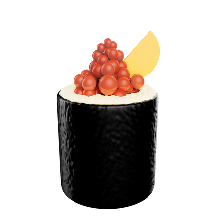 Sushi Rolle  3D Icon