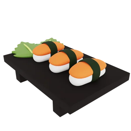 Sushi de salmão  3D Icon