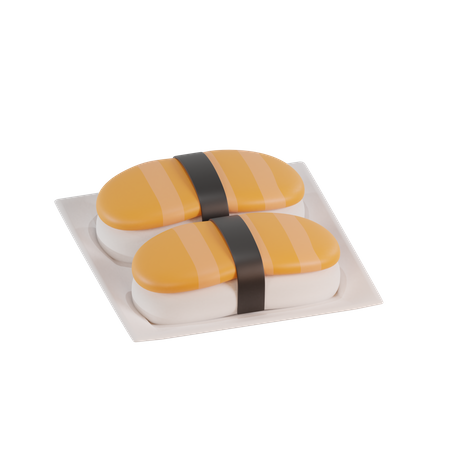 Sushi Salmão  3D Icon