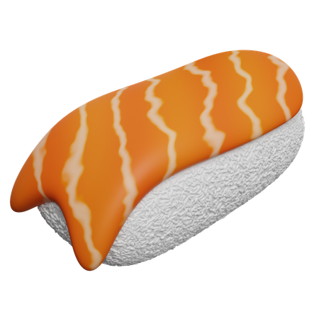 Sushi de salmão  3D Icon