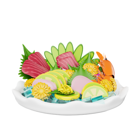 Sushi-sashimi  3D Icon