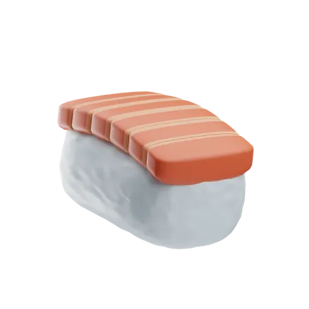 Sushis Saumon  3D Icon