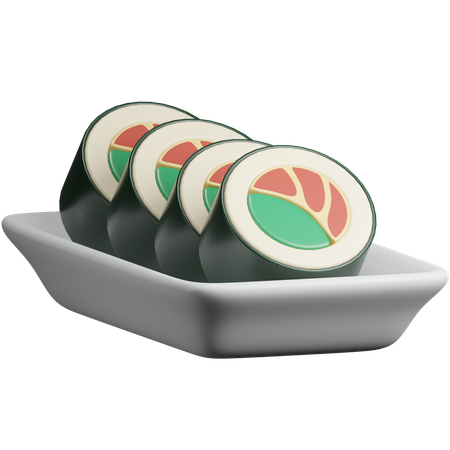 Sushi Shrimp  3D Icon