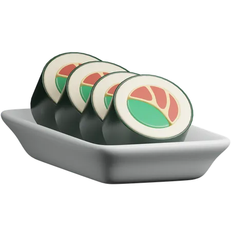 Sushi Shrimp  3D Icon