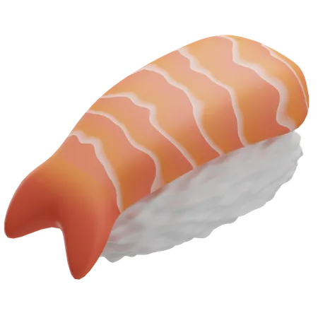 Sushi Shrimp  3D Icon