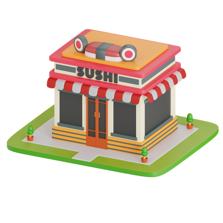 Sushi Store  3D Icon