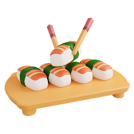 Sushi-Teller  3D Icon