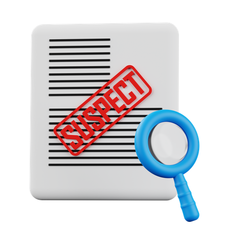 Suspeito  3D Icon