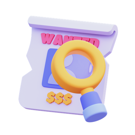 Suspeito  3D Icon