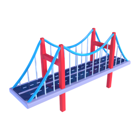 현수교  3D Icon