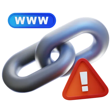Suspicious Link  3D Icon