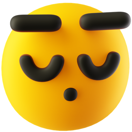 Emoji suspirando  3D Icon