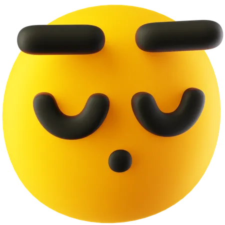 Emoji suspirando  3D Icon