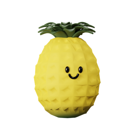 Süße Ananas  3D Icon