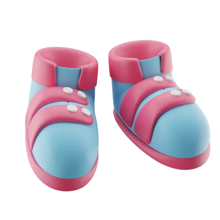 Süße Babyschuhe  3D Icon