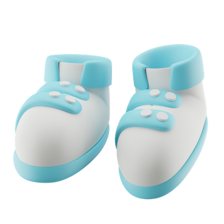 Süße Babyschuhe  3D Icon