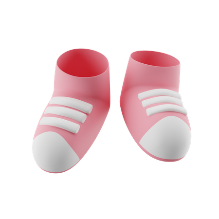 Süße Babyschuhe  3D Icon