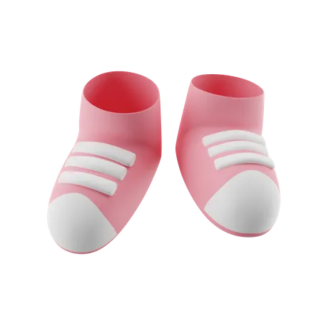 Süße Babyschuhe  3D Icon