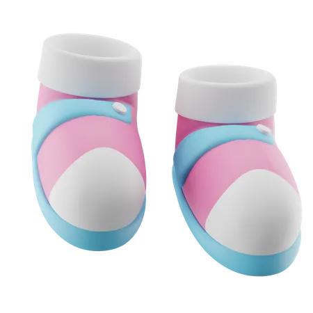 Süße Babyschuhe  3D Icon