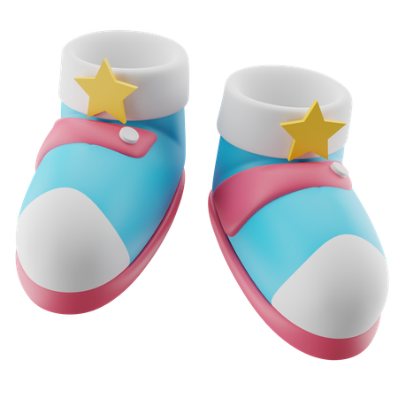 Süße Babyschuhe  3D Icon