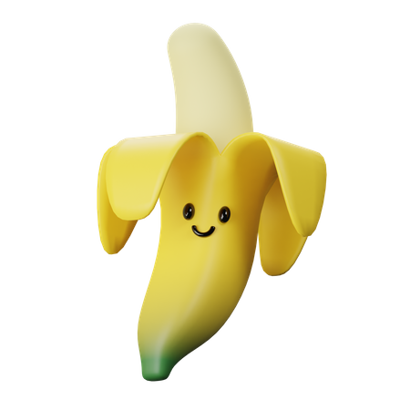 Süße Banane  3D Icon