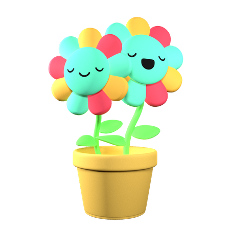 Süße Blume  3D Illustration