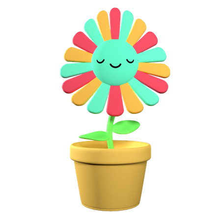 Süße Blume  3D Illustration