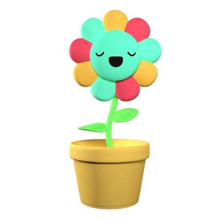 Süße Blume  3D Illustration