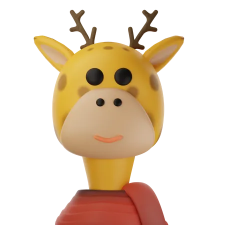 Süße Giraffe  3D Icon