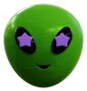 süßer Alien-Stern-Emoji