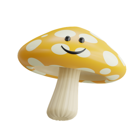 Süßer Pilz  3D Icon