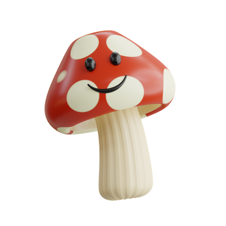 Süßer Pilz  3D Icon