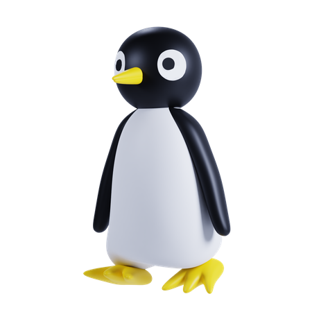 Süßer Pinguin  3D Illustration