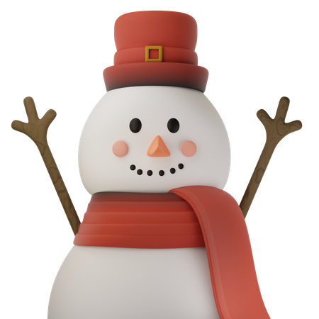 Süßer Schneemann  3D Icon