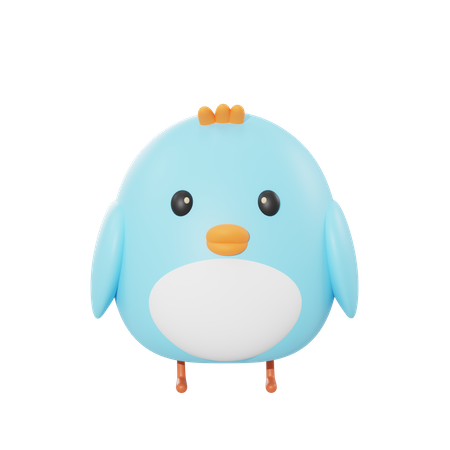 Süßer Vogel  3D Icon