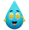 süßer Wasserstern-Emoji