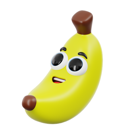 Süßes Bananen-Emoji  3D Icon